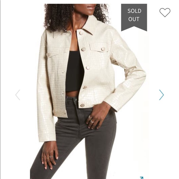 Snakeskin faux trucker jacket - Picture 2 of 6